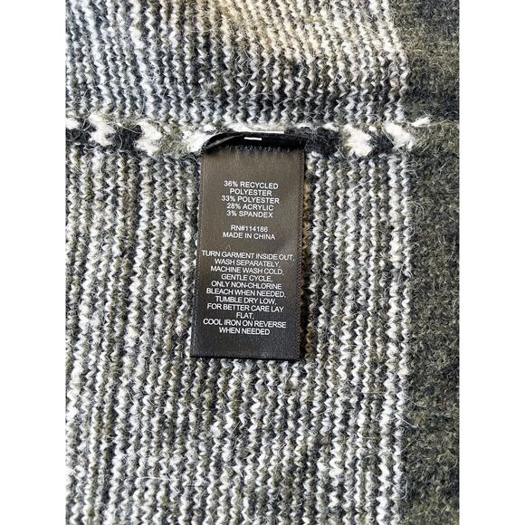 NWT Women's Frye Southwest Pattern Green Cardigan Sweater Size Medium - Picture 4 of 6